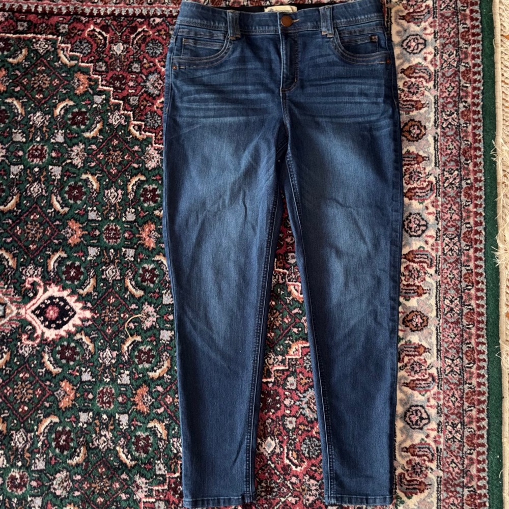 Democracy Ab Solution Jeans Womens 10 Blue Excellent Skinny Stretch Denim